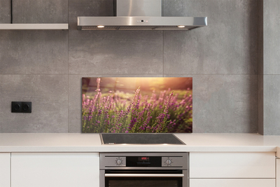 Painel de vidro Campo de urze