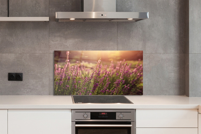 Painel de vidro Campo de urze