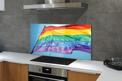 Painel de vidro Bandeira colorida