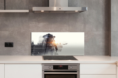 Painel de vidro Figura da cidade