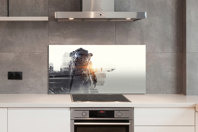 Painel de vidro Figura da cidade