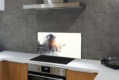 Painel de vidro Figura da cidade