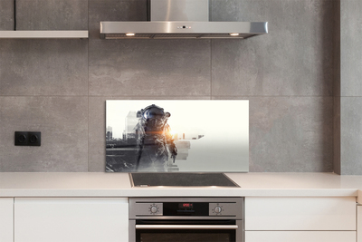 Painel de vidro Figura da cidade