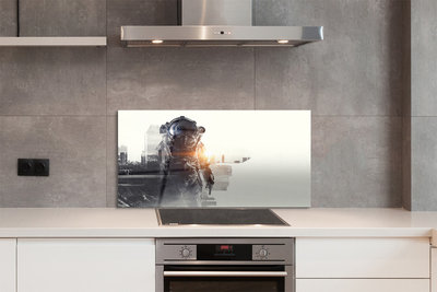 Painel de vidro Figura da cidade