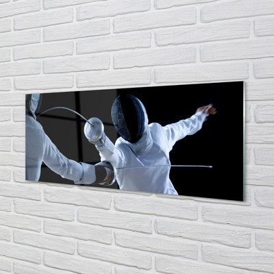 Painel de vidro Pessoas com roupas brancas