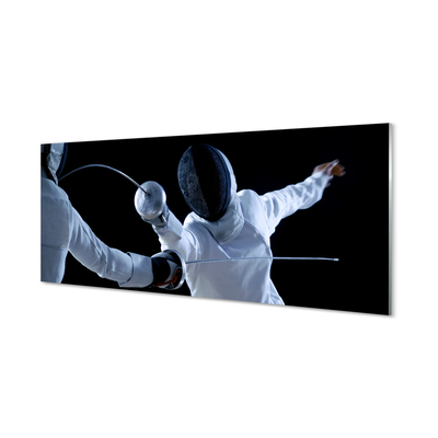 Painel de vidro Pessoas com roupas brancas