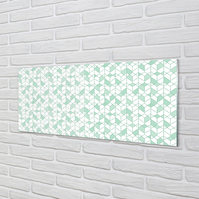 Painel de vidro cubos 3D