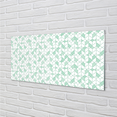 Painel de vidro cubos 3D