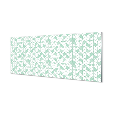 Painel de vidro cubos 3D