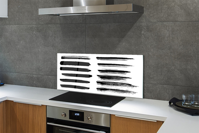 Painel de vidro Pinceladas