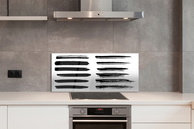 Painel de vidro Pinceladas