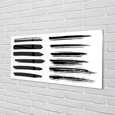 Painel de vidro Pinceladas