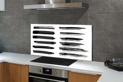 Painel de vidro Pinceladas