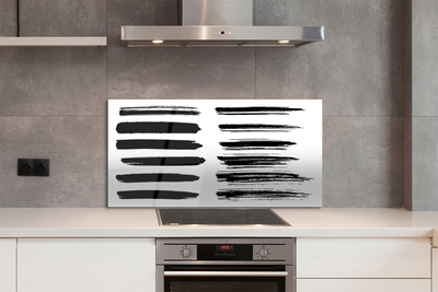 Painel de vidro Pinceladas