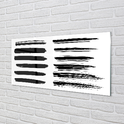 Painel de vidro Pinceladas