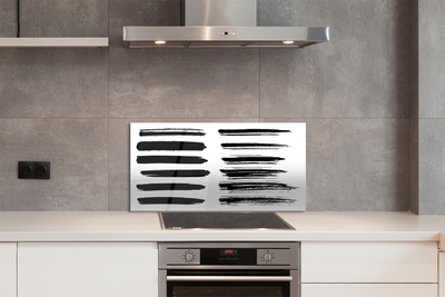 Painel de vidro Pinceladas