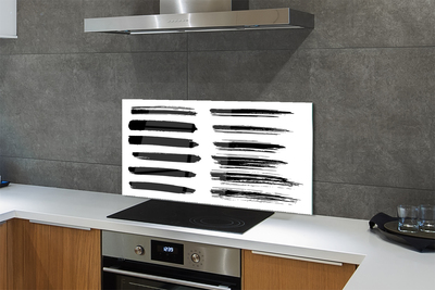 Painel de vidro Pinceladas