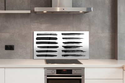 Painel de vidro Pinceladas