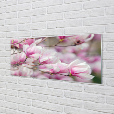 Painel de vidro Flores de árvores