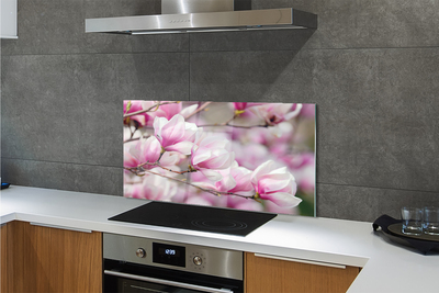 Painel de vidro Flores de árvores