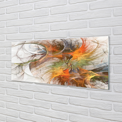 Painel de vidro Fractais geométricos coloridos