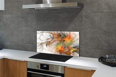 Painel de vidro Fractais geométricos coloridos