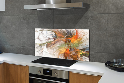 Painel de vidro Fractais geométricos coloridos