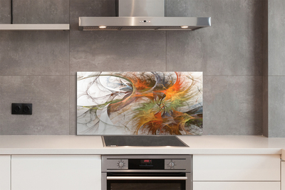 Painel de vidro Fractais geométricos coloridos