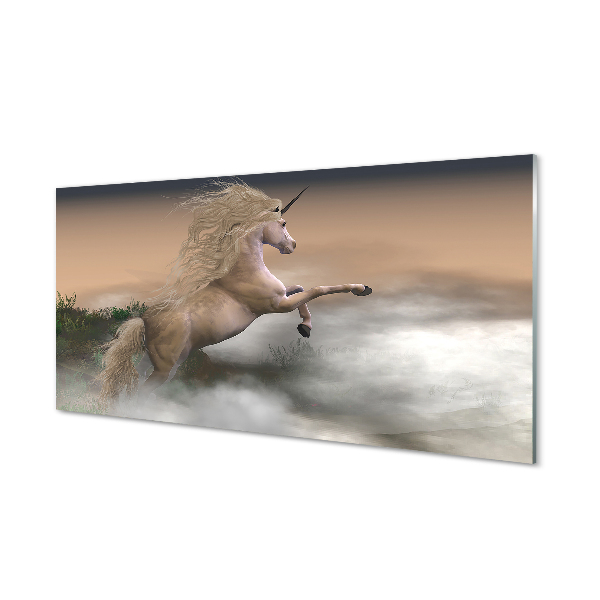 Painel de vidro Unicórnio da Nuvem