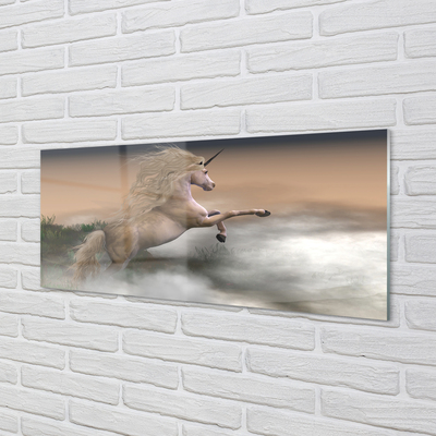 Painel de vidro Unicórnio da Nuvem