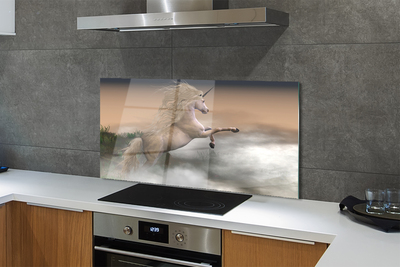 Painel de vidro Unicórnio da Nuvem