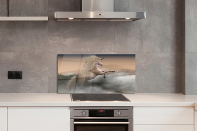 Painel de vidro Unicórnio da Nuvem