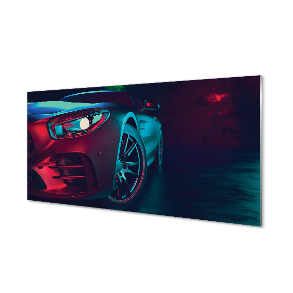 Painel de vidro Luzes do carro