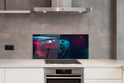 Painel de vidro Luzes do carro