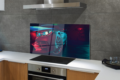 Painel de vidro Luzes do carro