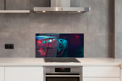 Painel de vidro Luzes do carro