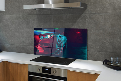 Painel de vidro Luzes do carro