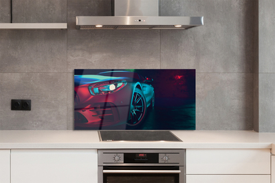 Painel de vidro Luzes do carro