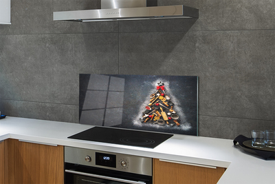 Painel de vidro decorações para árvores de Natal