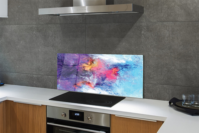 Painel de vidro Imagem labiríntica colorida