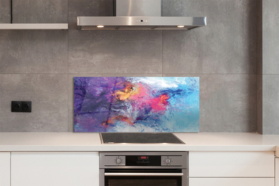 Painel de vidro Imagem labiríntica colorida