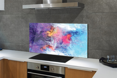 Painel de vidro Imagem labiríntica colorida