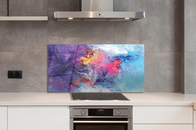 Painel de vidro Imagem labiríntica colorida