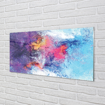 Painel de vidro Imagem labiríntica colorida