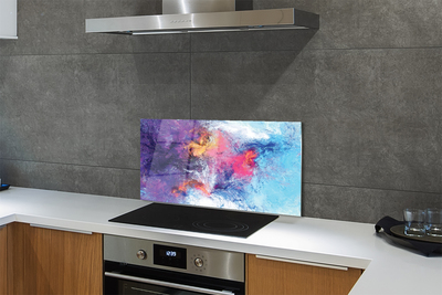 Painel de vidro Imagem labiríntica colorida