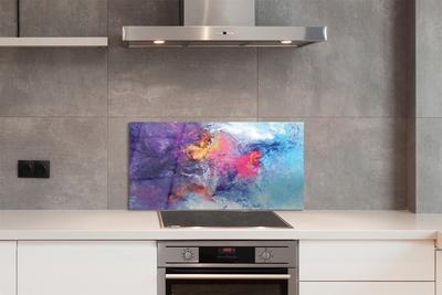 Painel de vidro Imagem labiríntica colorida