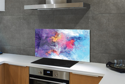 Painel de vidro Imagem labiríntica colorida