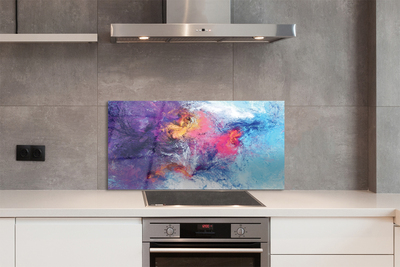 Painel de vidro Imagem labiríntica colorida