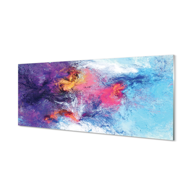 Painel de vidro Imagem labiríntica colorida