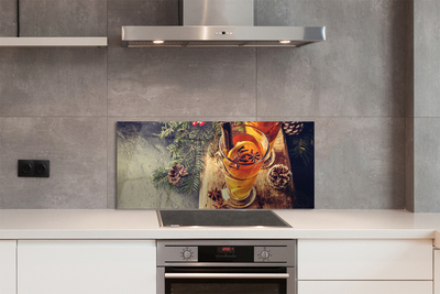 Painel de vidro Chá de inverno de cravo